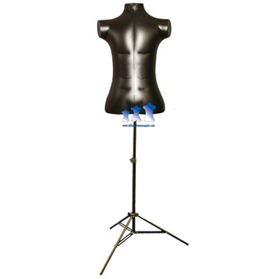 Inflatable Male Torso, Large Rounded with MS12 Stand